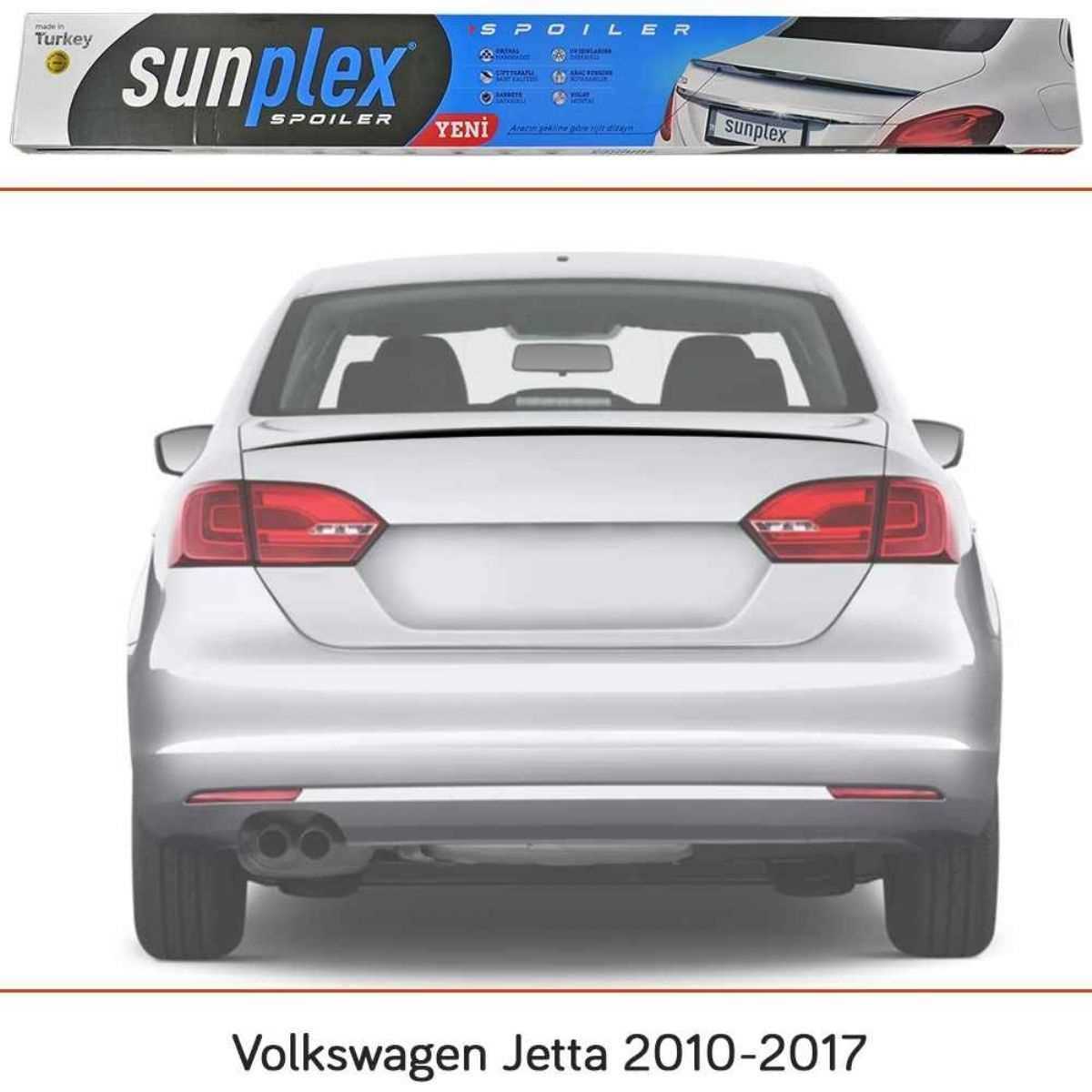 BAGAJ SPOILERI PLASTIK VW JETTA  2010-19 ORJINAL PARLAK SIYAH 1